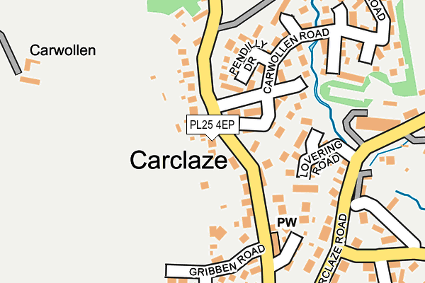 PL25 4EP map - OS OpenMap – Local (Ordnance Survey)