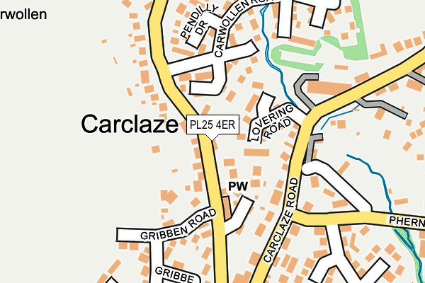 PL25 4ER map - OS OpenMap – Local (Ordnance Survey)