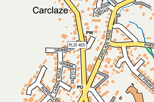 PL25 4ES map - OS OpenMap – Local (Ordnance Survey)