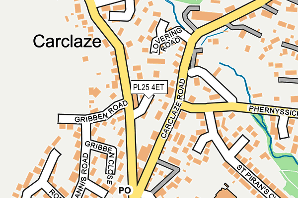 PL25 4ET map - OS OpenMap – Local (Ordnance Survey)