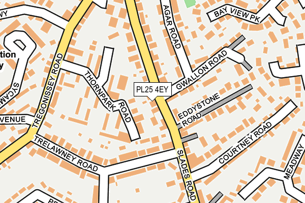 PL25 4EY map - OS OpenMap – Local (Ordnance Survey)