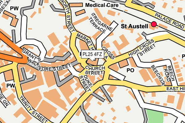 PL25 4FZ map - OS OpenMap – Local (Ordnance Survey)