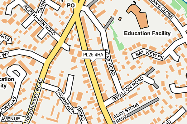 PL25 4HA map - OS OpenMap – Local (Ordnance Survey)