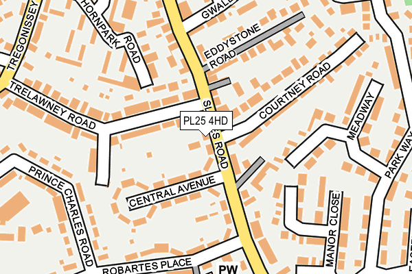 PL25 4HD map - OS OpenMap – Local (Ordnance Survey)