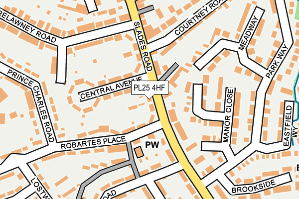 PL25 4HF map - OS OpenMap – Local (Ordnance Survey)
