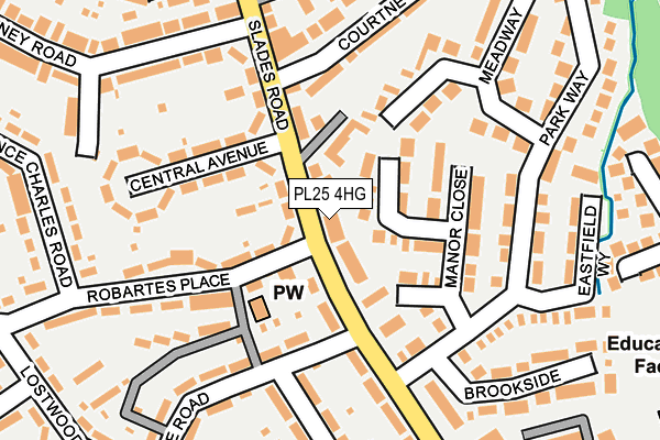 PL25 4HG map - OS OpenMap – Local (Ordnance Survey)
