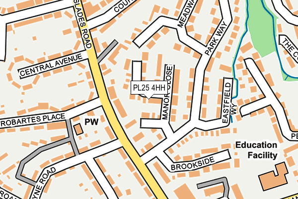 PL25 4HH map - OS OpenMap – Local (Ordnance Survey)