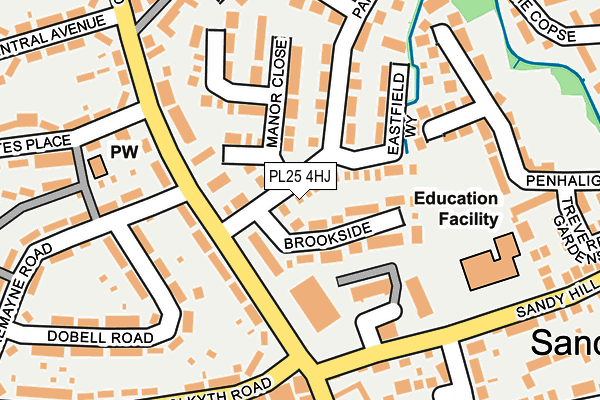 PL25 4HJ map - OS OpenMap – Local (Ordnance Survey)