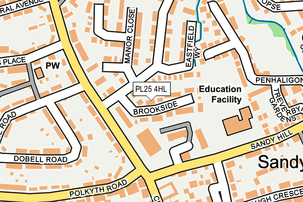 PL25 4HL map - OS OpenMap – Local (Ordnance Survey)