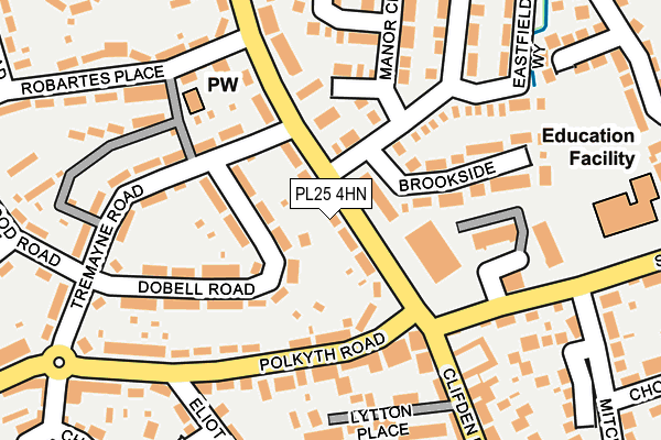 PL25 4HN map - OS OpenMap – Local (Ordnance Survey)