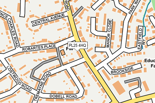 PL25 4HQ map - OS OpenMap – Local (Ordnance Survey)
