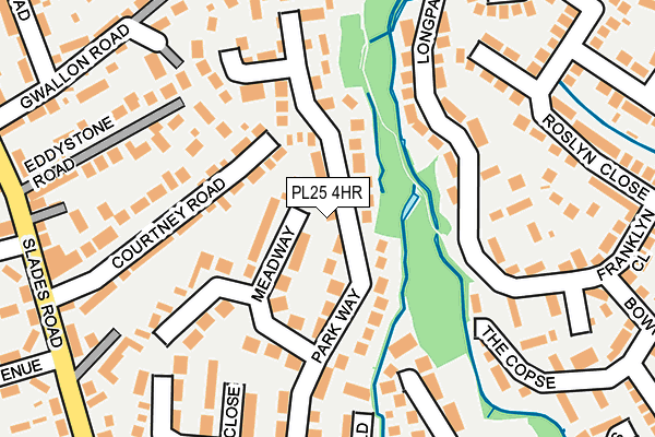 PL25 4HR map - OS OpenMap – Local (Ordnance Survey)