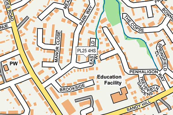 PL25 4HS map - OS OpenMap – Local (Ordnance Survey)