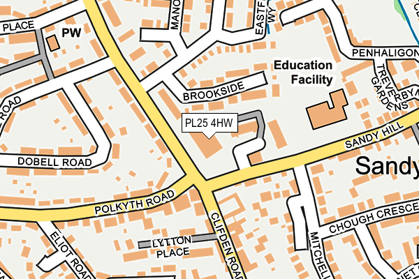 PL25 4HW map - OS OpenMap – Local (Ordnance Survey)