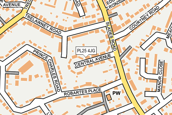PL25 4JG map - OS OpenMap – Local (Ordnance Survey)