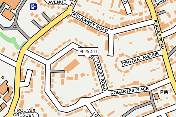 PL25 4JJ map - OS OpenMap – Local (Ordnance Survey)