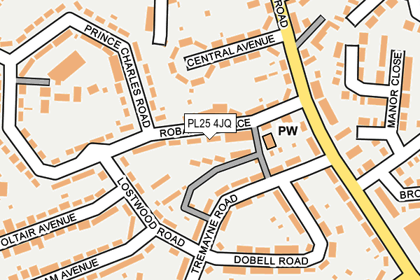 PL25 4JQ map - OS OpenMap – Local (Ordnance Survey)