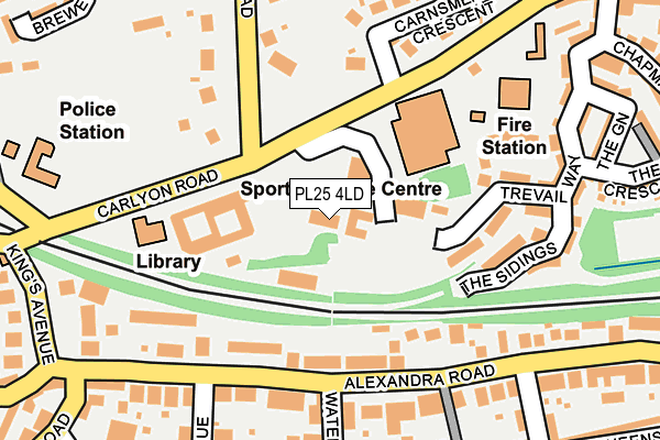 PL25 4LD map - OS OpenMap – Local (Ordnance Survey)