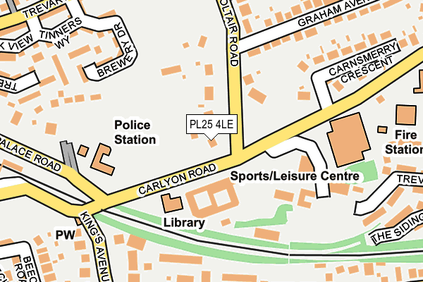 PL25 4LE map - OS OpenMap – Local (Ordnance Survey)