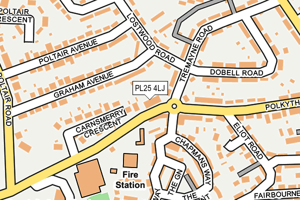 PL25 4LJ map - OS OpenMap – Local (Ordnance Survey)