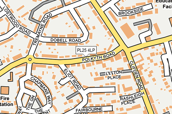 PL25 4LP map - OS OpenMap – Local (Ordnance Survey)