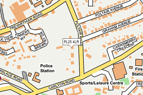 PL25 4LR map - OS OpenMap – Local (Ordnance Survey)