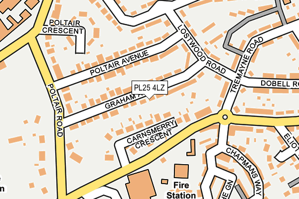 PL25 4LZ map - OS OpenMap – Local (Ordnance Survey)