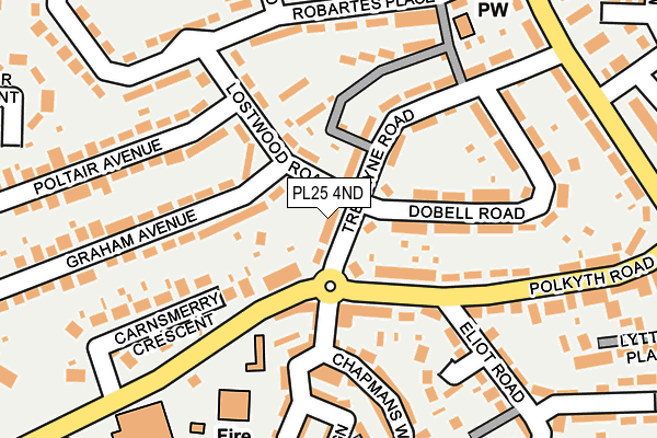 PL25 4ND map - OS OpenMap – Local (Ordnance Survey)