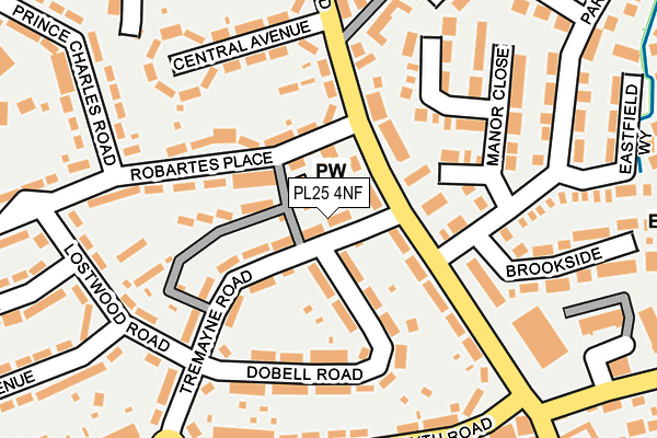 PL25 4NF map - OS OpenMap – Local (Ordnance Survey)