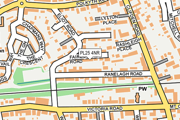 PL25 4NR map - OS OpenMap – Local (Ordnance Survey)