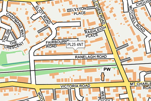 PL25 4NT map - OS OpenMap – Local (Ordnance Survey)