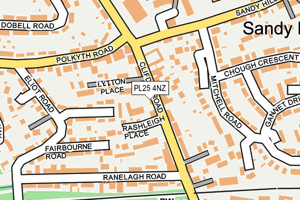PL25 4NZ map - OS OpenMap – Local (Ordnance Survey)