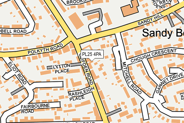 PL25 4PA map - OS OpenMap – Local (Ordnance Survey)