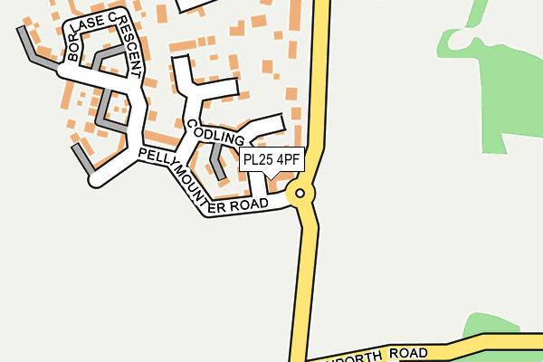 PL25 4PF map - OS OpenMap – Local (Ordnance Survey)