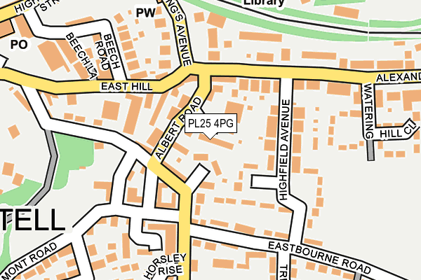 PL25 4PG map - OS OpenMap – Local (Ordnance Survey)