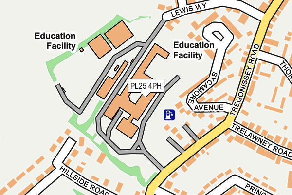 PL25 4PH map - OS OpenMap – Local (Ordnance Survey)