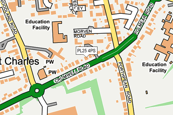 PL25 4PS map - OS OpenMap – Local (Ordnance Survey)