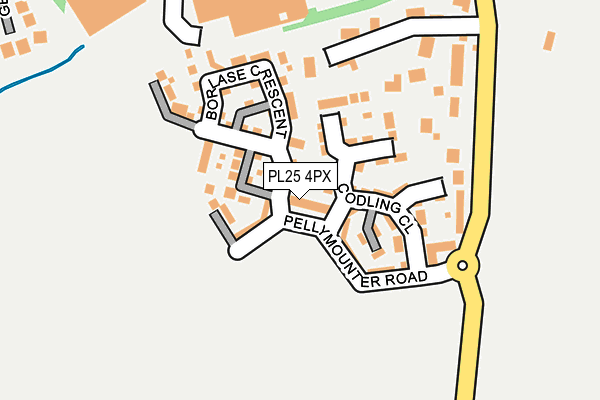 PL25 4PX map - OS OpenMap – Local (Ordnance Survey)