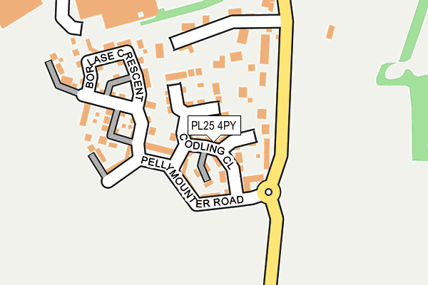 PL25 4PY map - OS OpenMap – Local (Ordnance Survey)