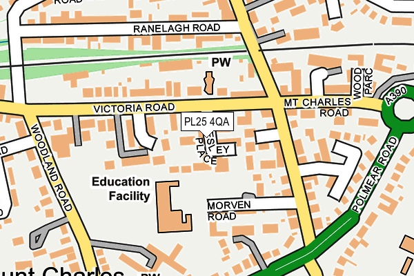 PL25 4QA map - OS OpenMap – Local (Ordnance Survey)