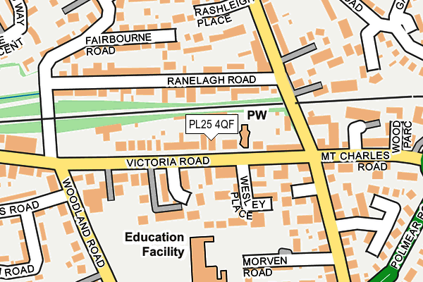 PL25 4QF map - OS OpenMap – Local (Ordnance Survey)