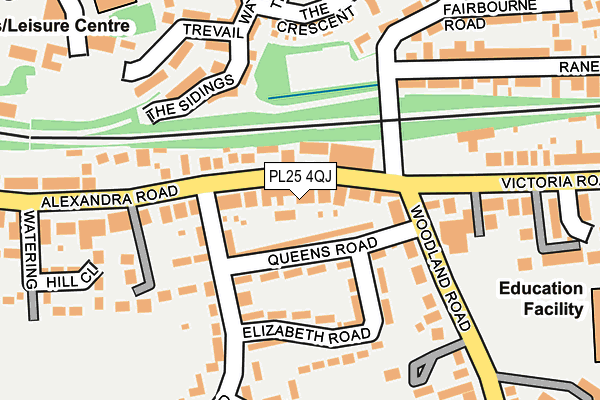 PL25 4QJ map - OS OpenMap – Local (Ordnance Survey)