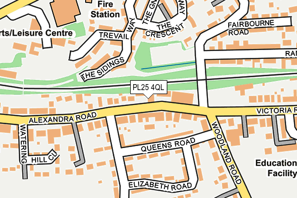 PL25 4QL map - OS OpenMap – Local (Ordnance Survey)