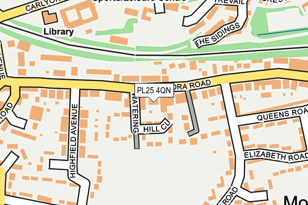 PL25 4QN map - OS OpenMap – Local (Ordnance Survey)