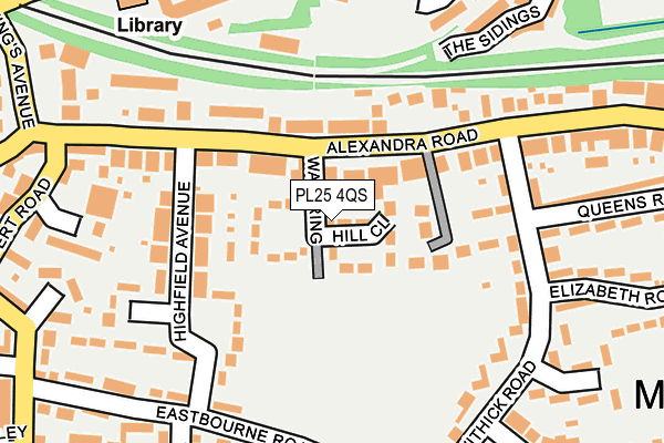 PL25 4QS map - OS OpenMap – Local (Ordnance Survey)