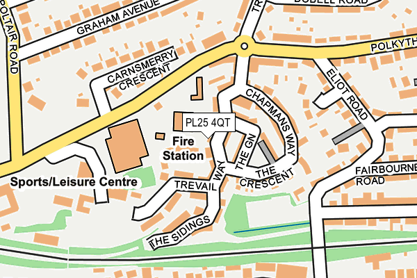 PL25 4QT map - OS OpenMap – Local (Ordnance Survey)