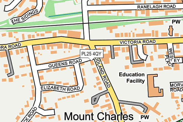 PL25 4QY map - OS OpenMap – Local (Ordnance Survey)