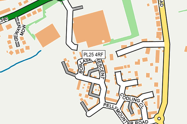 PL25 4RF map - OS OpenMap – Local (Ordnance Survey)