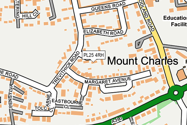 PL25 4RH map - OS OpenMap – Local (Ordnance Survey)