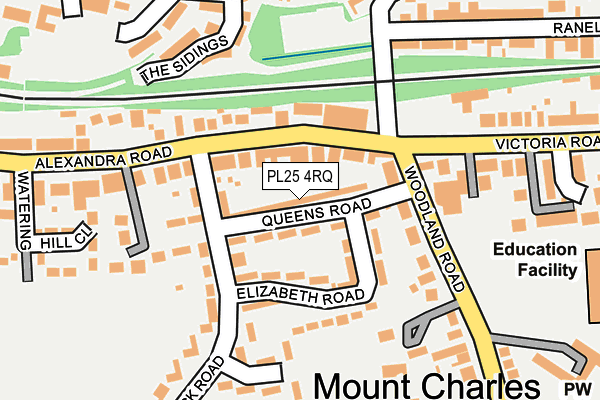 PL25 4RQ map - OS OpenMap – Local (Ordnance Survey)